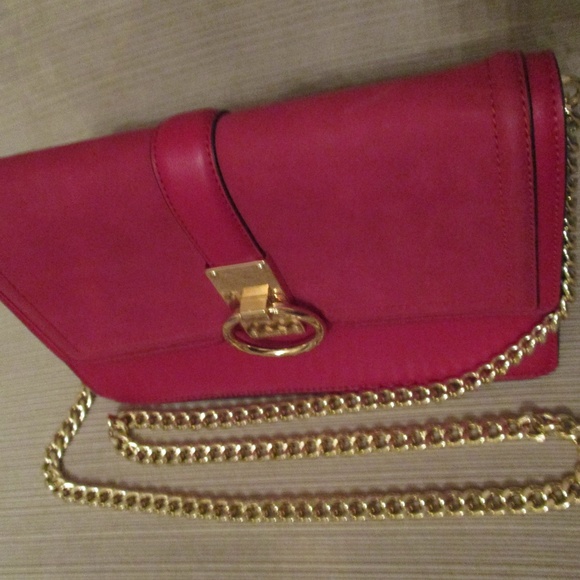 NWOT Burgundy Adolfo Handbag Chain Shoulder Strap - Picture 1 of 8